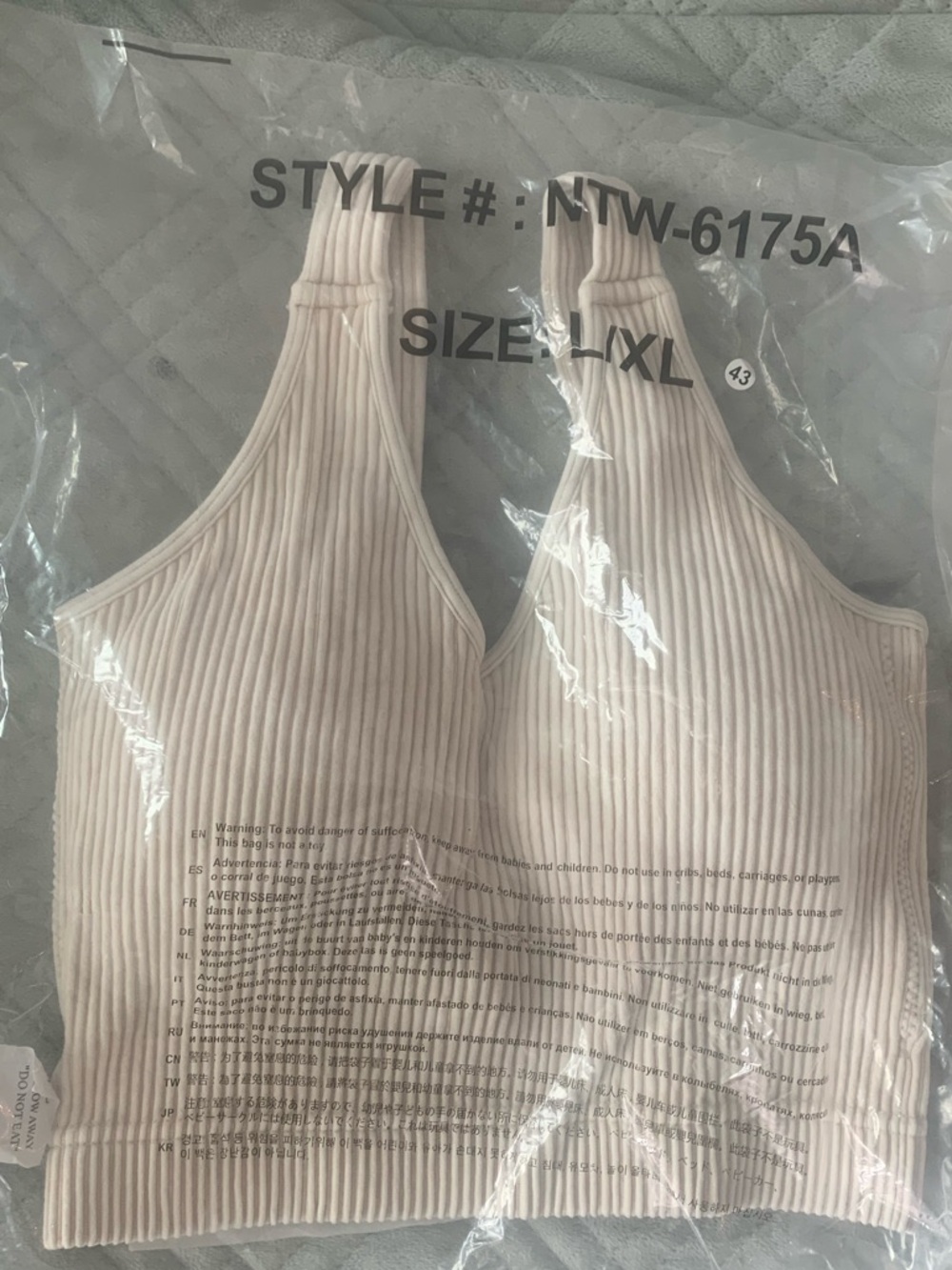 Zenana Outfitters Ribbed V-Neck Brami
